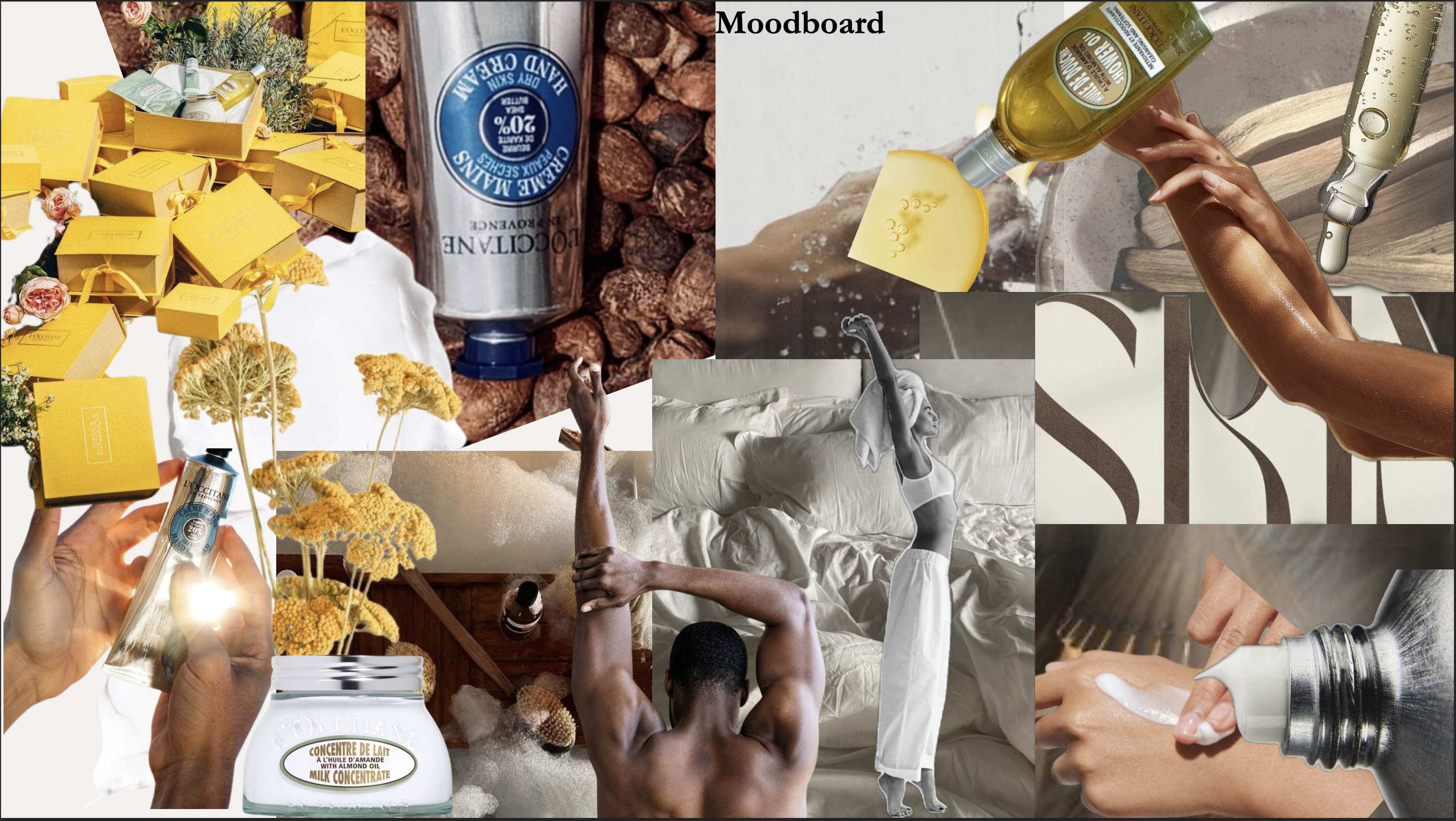 Moodboard for L'Occitane campaign